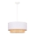 Duolla - Candelabro suspenso BOHO 1xE27/15W/230V d. 45 cm creme/vime