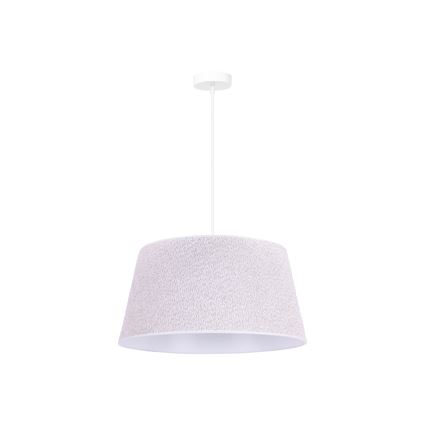Duolla - Candelabro suspenso BOUCLE 1xE27/15W/230V diâmetro 50 cm branco