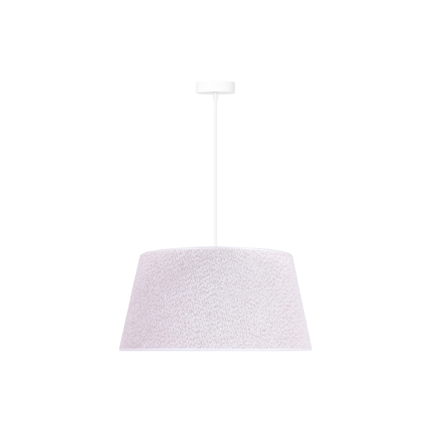 Duolla - Candelabro suspenso BOUCLE 1xE27/15W/230V diâmetro 50 cm branco