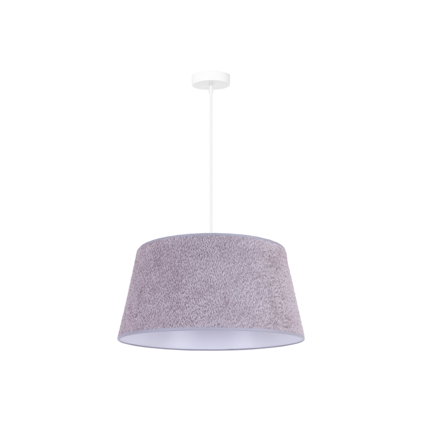 Duolla - Candelabro suspenso BOUCLE 1xE27/15W/230V diâmetro 50 cm cinzento