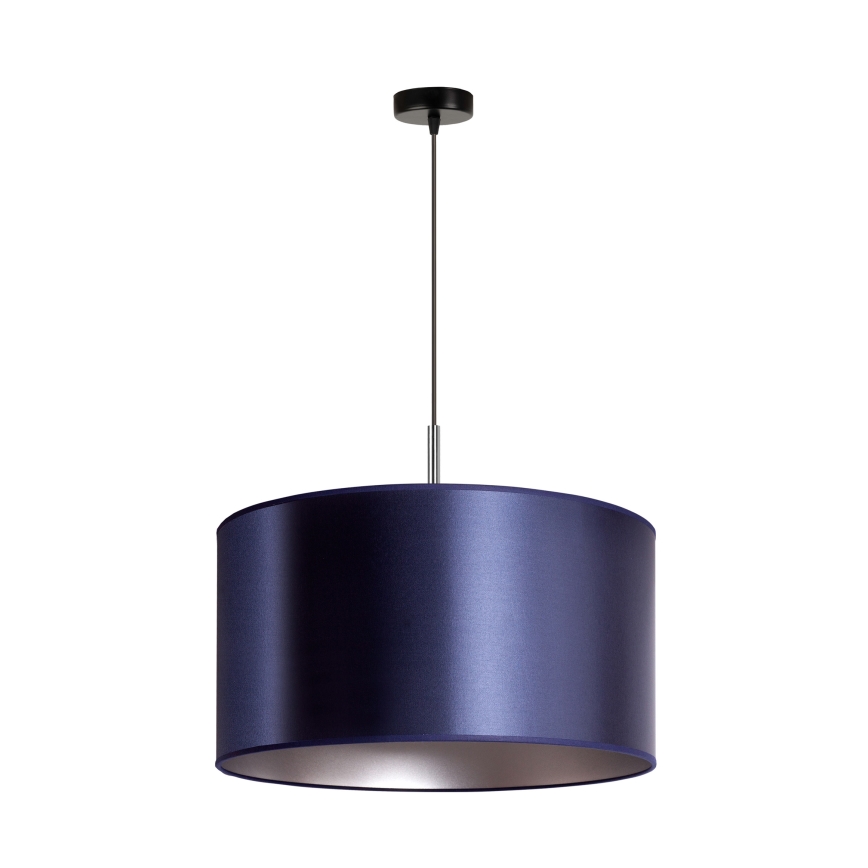 Duolla - Candelabro suspenso CANNES 1xE27/15W/230V diâmetro 45 cm azul/prateado