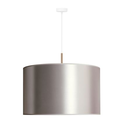 Duolla - Candelabro suspenso CANNES 1xE27/15W/230V diâmetro 50 cm prateado/cobre