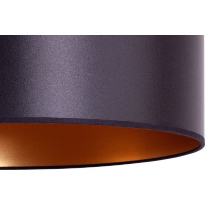 Duolla - Candelabro suspenso CANNES 1xE27/15W/230V diâmetro 50 cm preto/cobre