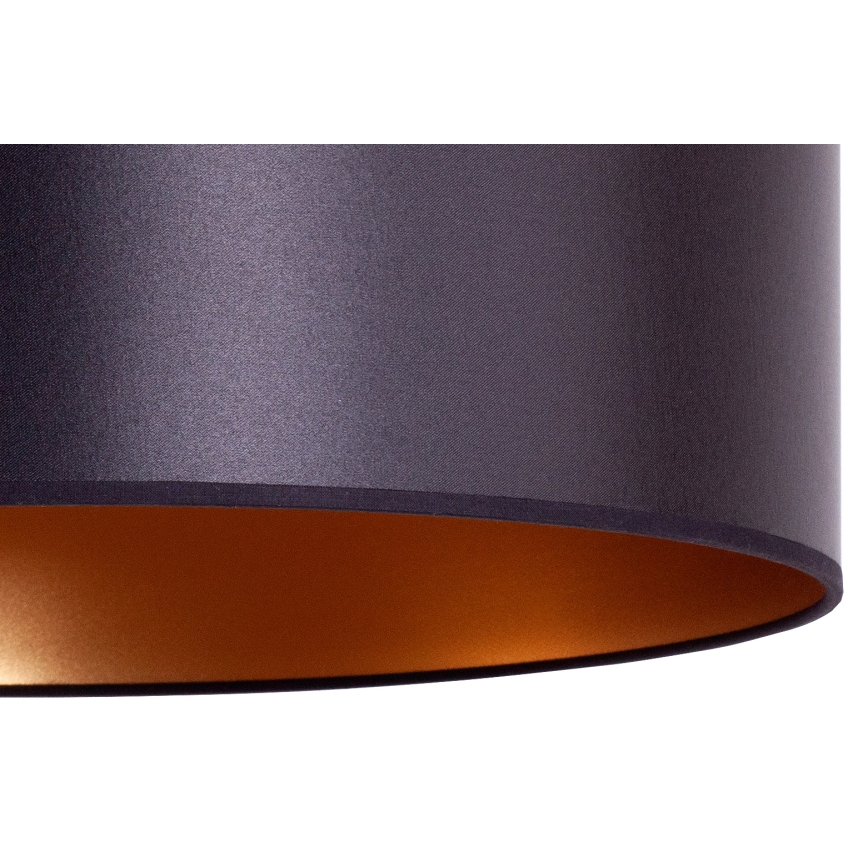 Duolla - Candelabro suspenso CANNES 1xE27/15W/230V diâmetro 50 cm preto/cobre