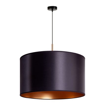 Duolla - Candelabro suspenso CANNES 1xE27/15W/230V diâmetro 50 cm preto/cobre