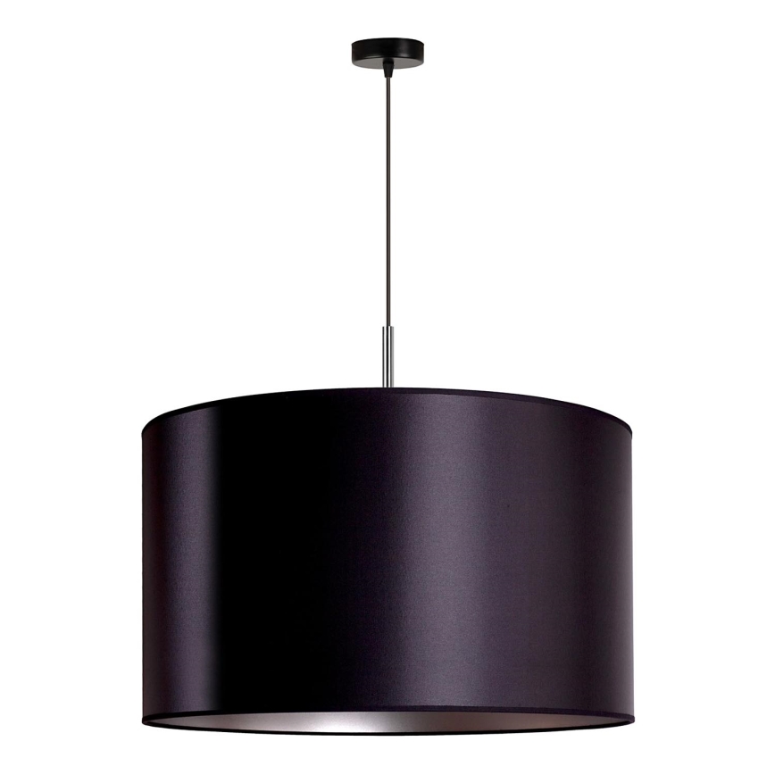 Duolla - Candelabro suspenso CANNES 1xE27/15W/230V diâmetro 50 cm preto/prateado