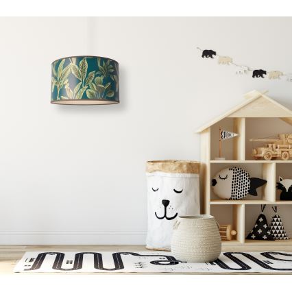 Duolla - Candelabro suspenso GOLD LEAVES 1xE27/15W/230V diâmetro 35 cm