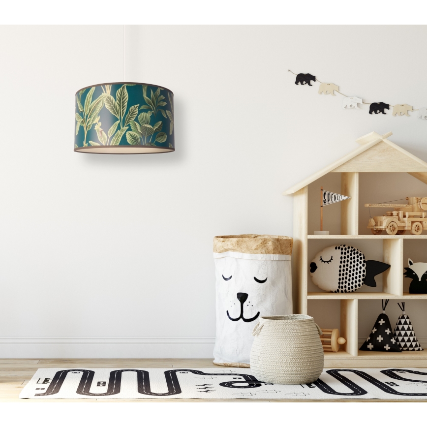 Duolla - Candelabro suspenso GOLD LEAVES 1xE27/15W/230V diâmetro 35 cm