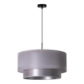 Duolla - Candelabro suspenso NANTES 1xE27/15W/230V diâmetro 45 cm prateado