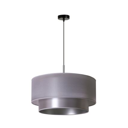 Duolla - Candelabro suspenso NANTES 1xE27/15W/230V diâmetro 45 cm prateado