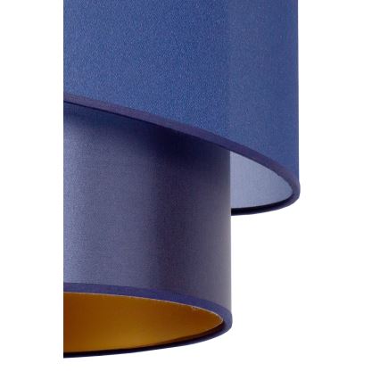 Duolla - Candelabro suspenso PARIS 1xE27/15W/230V diâmetro 40 cm azul/dourado