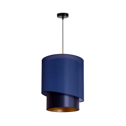Duolla - Candelabro suspenso PARIS 1xE27/15W/230V diâmetro 40 cm azul/dourado