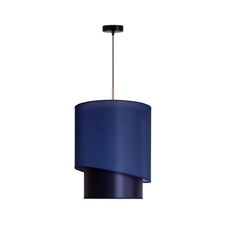 Duolla - Candelabro suspenso PARIS 1xE27/15W/230V diâmetro 40 cm azul/dourado