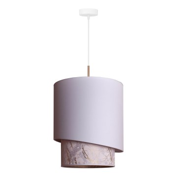 Duolla - Candelabro suspenso PARIS 1xE27/15W/230V diâmetro 40 cm branco/bege