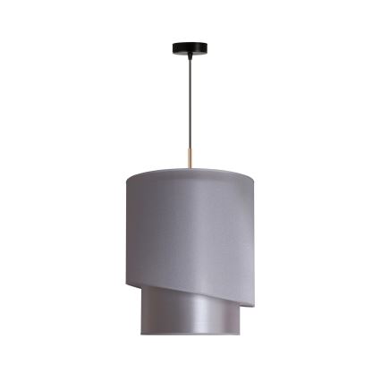 Duolla - Candelabro suspenso PARIS 1xE27/15W/230V diâmetro 40 cm prateado/dourado