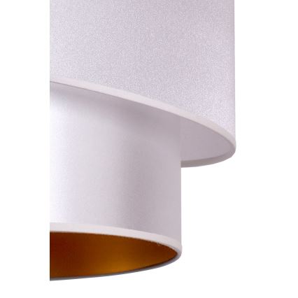 Duolla - Candelabro suspenso PARIS 1xE27/15W/230V diâmetro 40 cm prateado/dourado