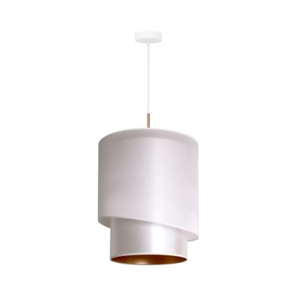 Duolla - Candelabro suspenso PARIS 1xE27/15W/230V diâmetro 40 cm prateado/dourado