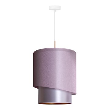 Duolla - Candelabro suspenso PARIS 1xE27/15W/230V diâmetro 40 cm rosa/prateado/cobre