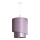 Duolla - Candelabro suspenso PARIS 1xE27/15W/230V diâmetro 40 cm rosa/prateado/cobre