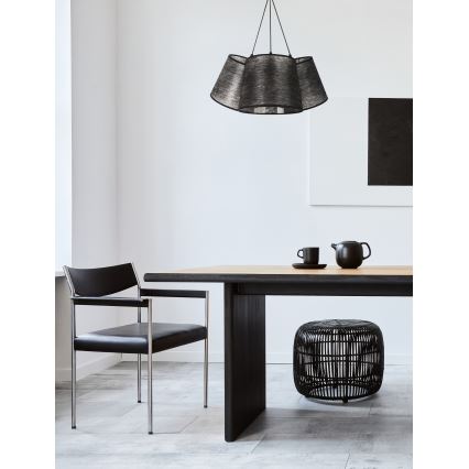 Duolla - Candelabro suspenso ROSSA 3xE27/40W/230V preto