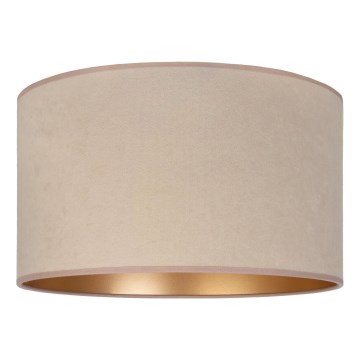 Duolla - Cúpula universal VELVET E27 Ø 35 cm bege/dourado