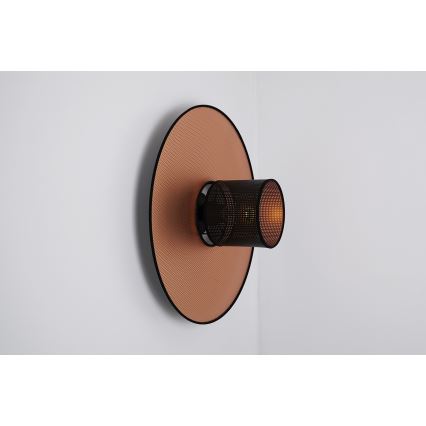 Duolla - Iluminação de parede TOKYO SHINY 1xE27/15W/230V diâmetro 50 cm cobre/preto
