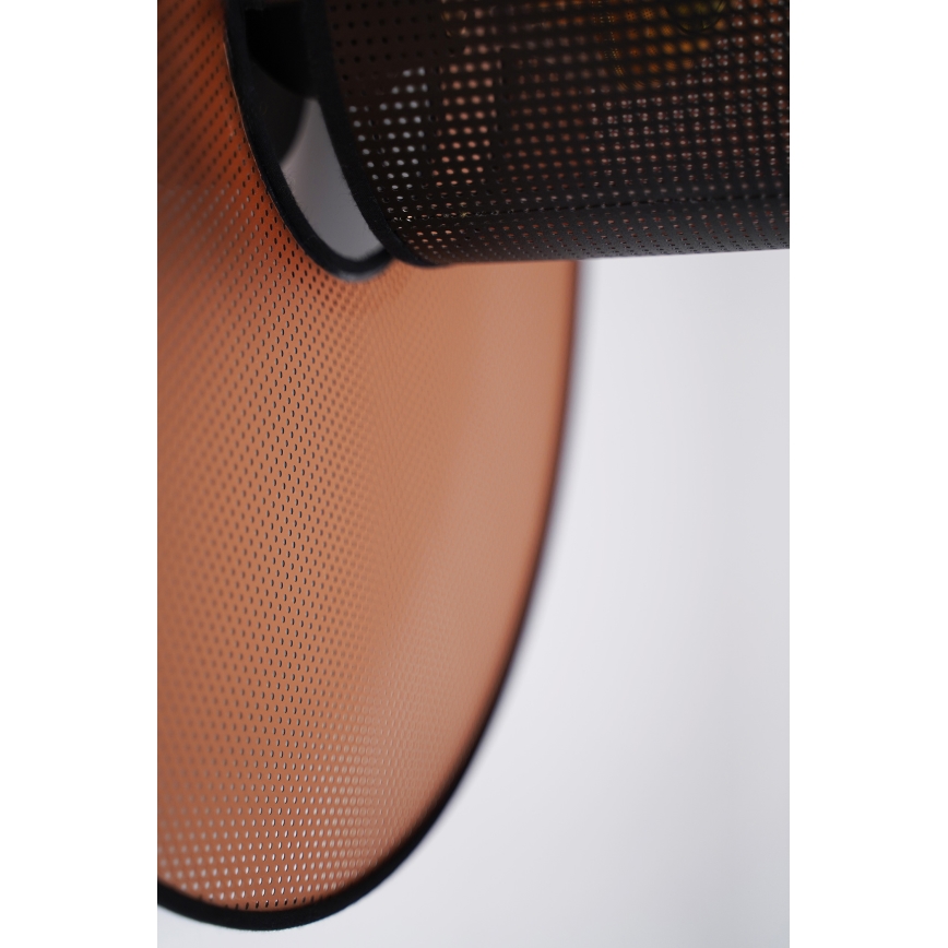 Duolla - Iluminação de parede TOKYO SHINY 1xE27/15W/230V diâmetro 50 cm cobre/preto