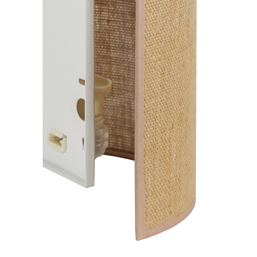 Duolla - Iluminação de parede YUTE 1xE27/15W/230V diâmetro 20 cm castanho