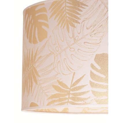 Duolla - Iluminação de teto ARECA 1xE27/40W/230V diâmetro 45 cm latão/branco