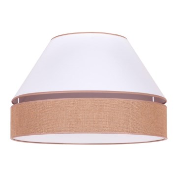 Duolla - Iluminação de teto AVIGNON 1xE27/15W/230V diâmetro 50 cm branco/castanho