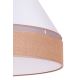 Duolla - Iluminação de teto AVIGNON 1xE27/15W/230V diâmetro 50 cm branco/castanho