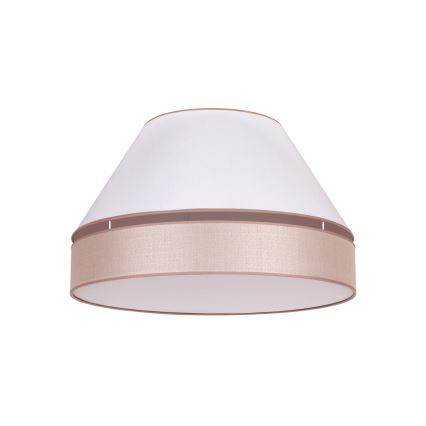 Duolla - Iluminação de teto AVIGNON 3xE27/15W/230V diâmetro 60 cm branco/bege