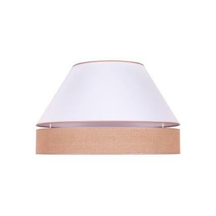 Duolla - Iluminação de teto AVIGNON 3xE27/15W/230V diâmetro 60 cm branco/castanho