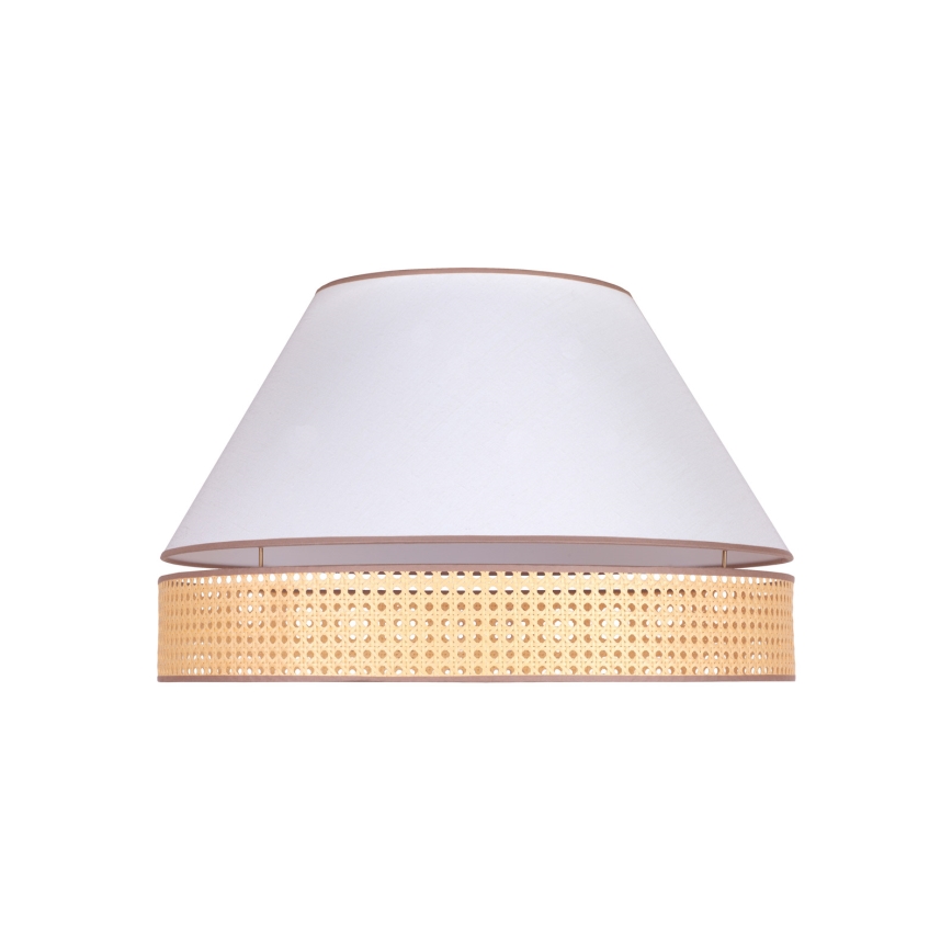 Duolla - Iluminação de teto AVIGNON 3xE27/15W/230V diâmetro 60 cm branco/vime