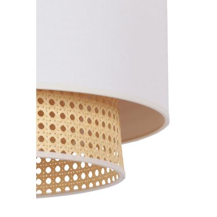 Duolla - Iluminação de teto BOHO 3xE27/15W/230V d. 60 cm cremoso/vime