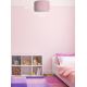 Duolla - Iluminação de teto BRISTOL 1xE27/15W/230V diâmetro 45 cm rosa/branco