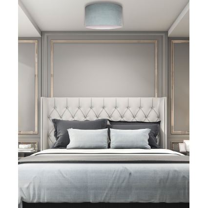 Duolla - Iluminação de teto BRISTOL 1xE27/15W/230V diâmetro 45 cm verde/branco