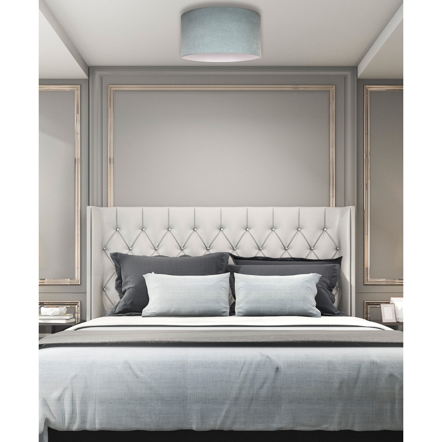 Duolla - Iluminação de teto BRISTOL 1xE27/15W/230V diâmetro 45 cm verde/branco