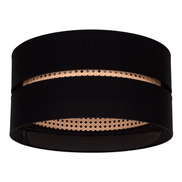 Duolla - Iluminação de teto DUO 1xE27/15W/230V diâmetro 40 cm preto/vime