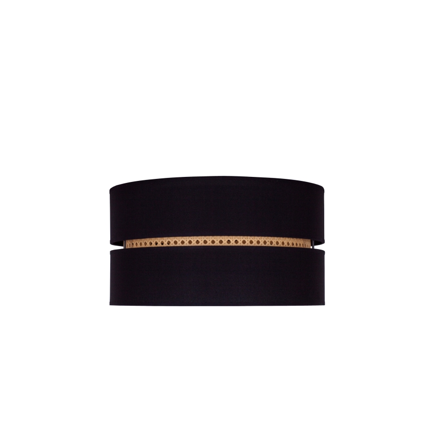 Duolla - Iluminação de teto DUO 1xE27/15W/230V diâmetro 40 cm preto/vime