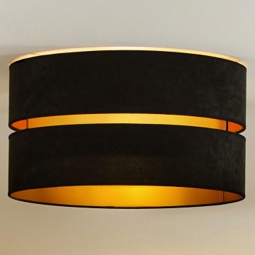 Duolla - Iluminação de teto DUO 1xE27/40W/230V diâmetro 40 cm preto/dourado