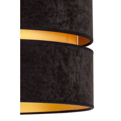 Duolla - Iluminação de teto DUO 1xE27/40W/230V diâmetro 40 cm preto/dourado