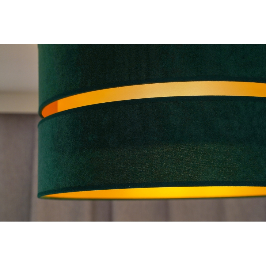 Duolla - Iluminação de teto DUO 1xE27/40W/230V diâmetro 40 cm verde/dourado