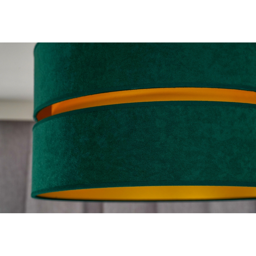 Duolla - Iluminação de teto DUO 1xE27/40W/230V diâmetro 40 cm verde/dourado