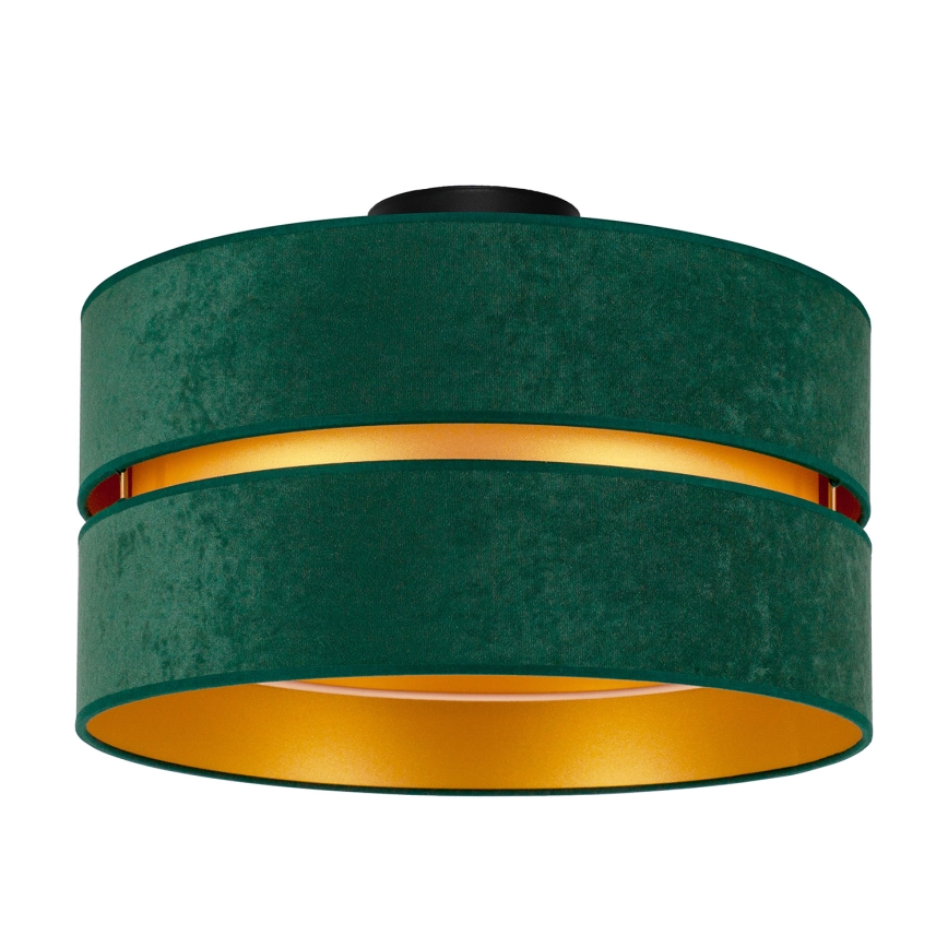 Duolla - Iluminação de teto DUO 1xE27/40W/230V diâmetro 40 cm verde/dourado