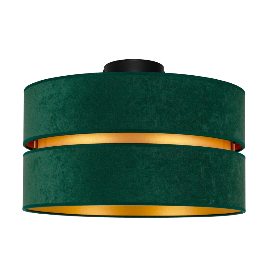 Duolla - Iluminação de teto DUO 1xE27/40W/230V diâmetro 40 cm verde/dourado