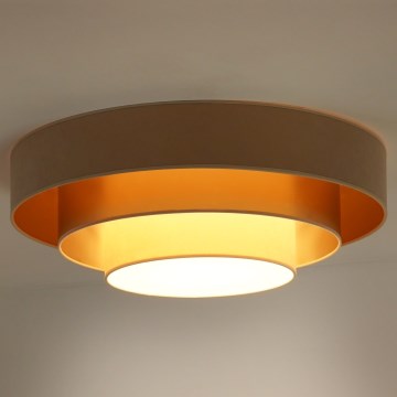 Duolla - Iluminação de teto LED LUNETA LED/26W/230V diâmetro 60 cm 4000K bege/dourado/creme