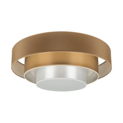 Duolla - Iluminação de teto LED LUNETA LED/26W/230V diâmetro 60 cm 4000K castanho/dourado/branco