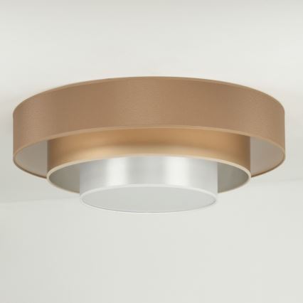 Duolla - Iluminação de teto LED LUNETA LED/26W/230V diâmetro 60 cm 4000K castanho/dourado/branco