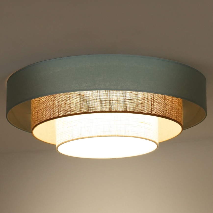 Duolla - Iluminação de teto LED LUNETA LED/26W/230V diâmetro 60 cm 4000K turquesa/bege/creme